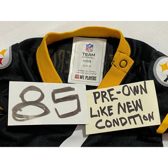 PITTSBURGH STEELERS NFL TEAM APPAREL BEN ROETHLISBERGER #7 JERSEY - 0-3 MONTHS - Picture 5 of 7